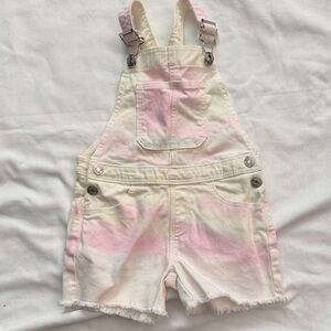 Primark Pastel Tie-Dye Kids Overall Shorts 3-4 Years
